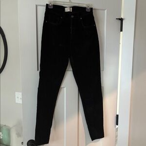 We The Free Women's Black Skinny Velvet Jeans